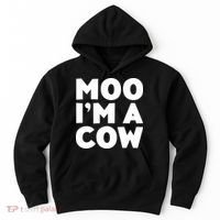Moo Im A Cow Costume Hoodie thumb 0