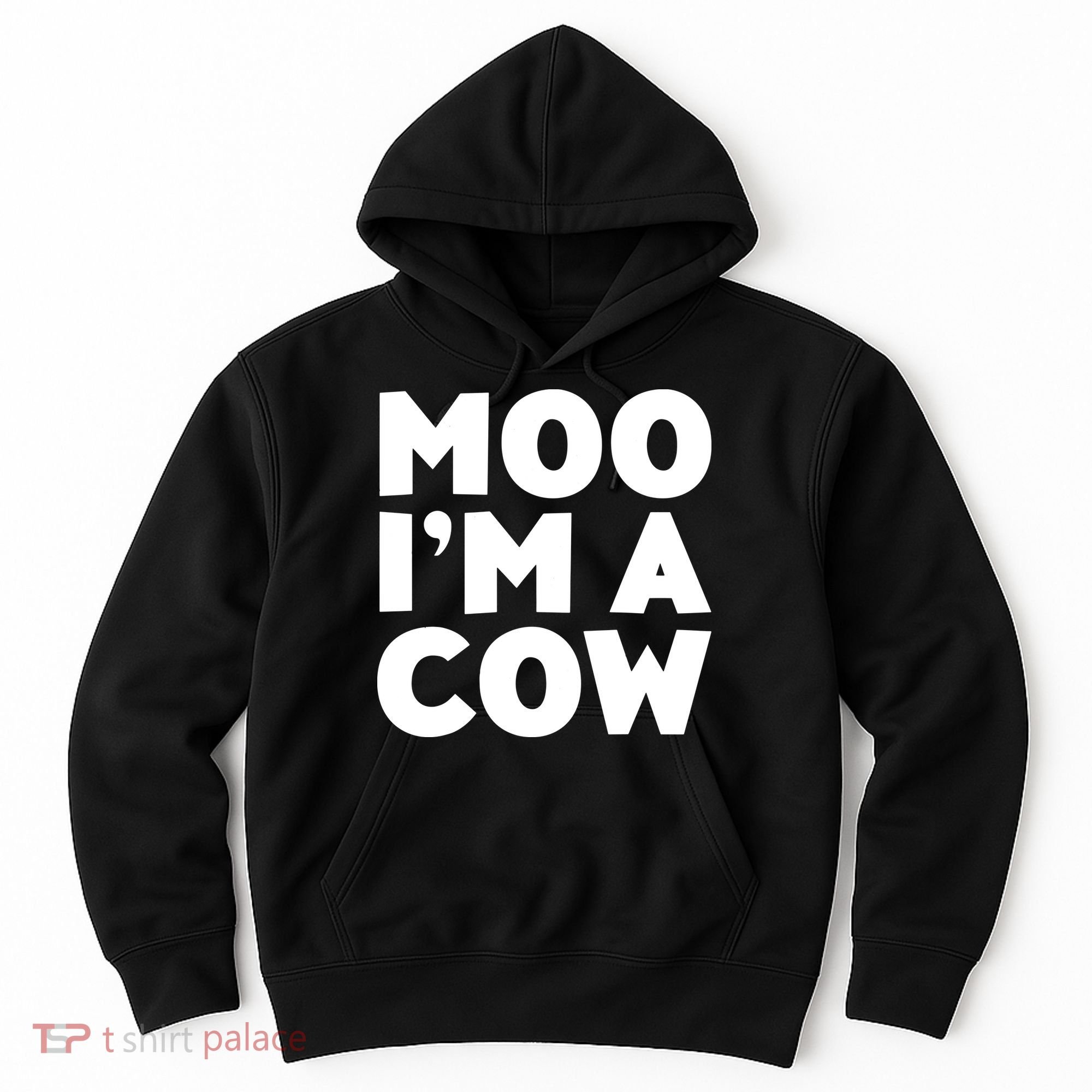 Moo Im A Cow Costume Hoodie