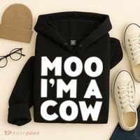 Moo Im A Cow Costume Hoodie thumb 4