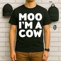 Moo Im A Cow Costume T-Shirt thumb 6