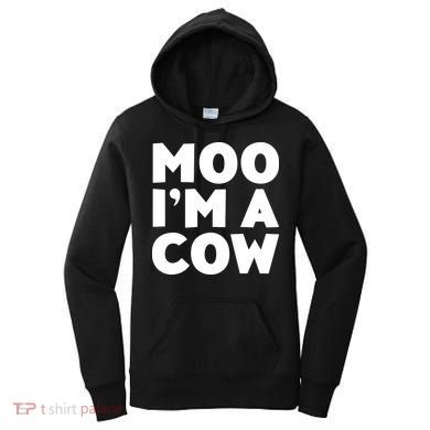 Moo Im A Cow Costume Women's Hoodie