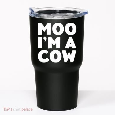 Moo Im A Cow Costume Tumbler