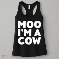 Moo Im A Cow Costume Women's Tank Top thumb 3