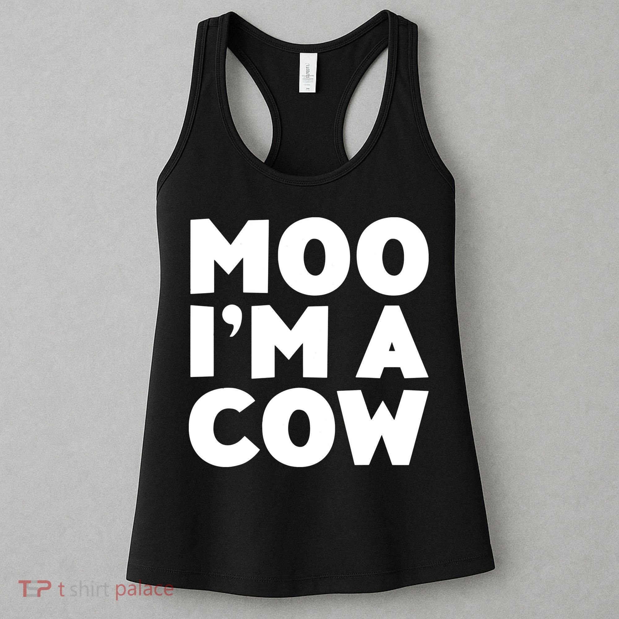 Moo Im A Cow Costume Women's Tank Top