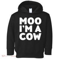 Moo Im A Cow Costume Toddler Hoodie thumb 0