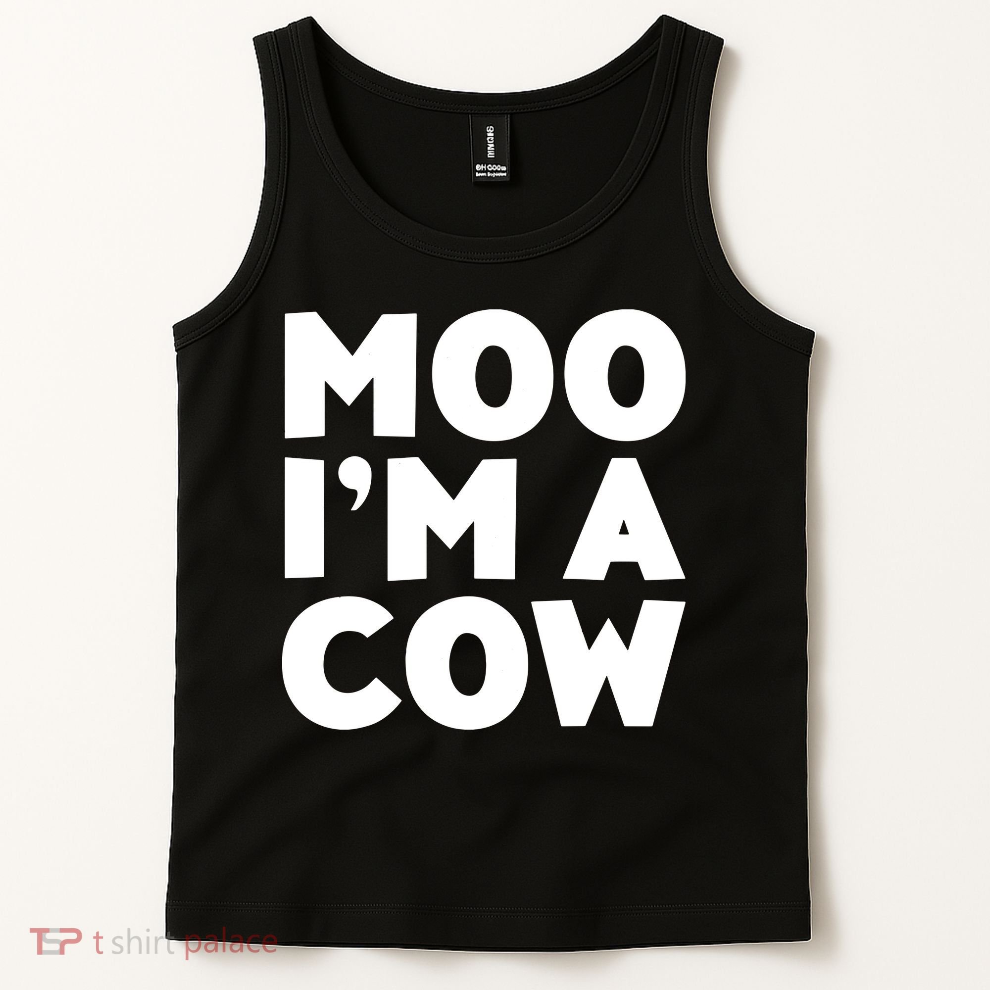 Moo Im A Cow Costume Tank Top
