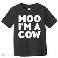 Moo Im A Cow Costume Toddler T-Shirt thumb 0