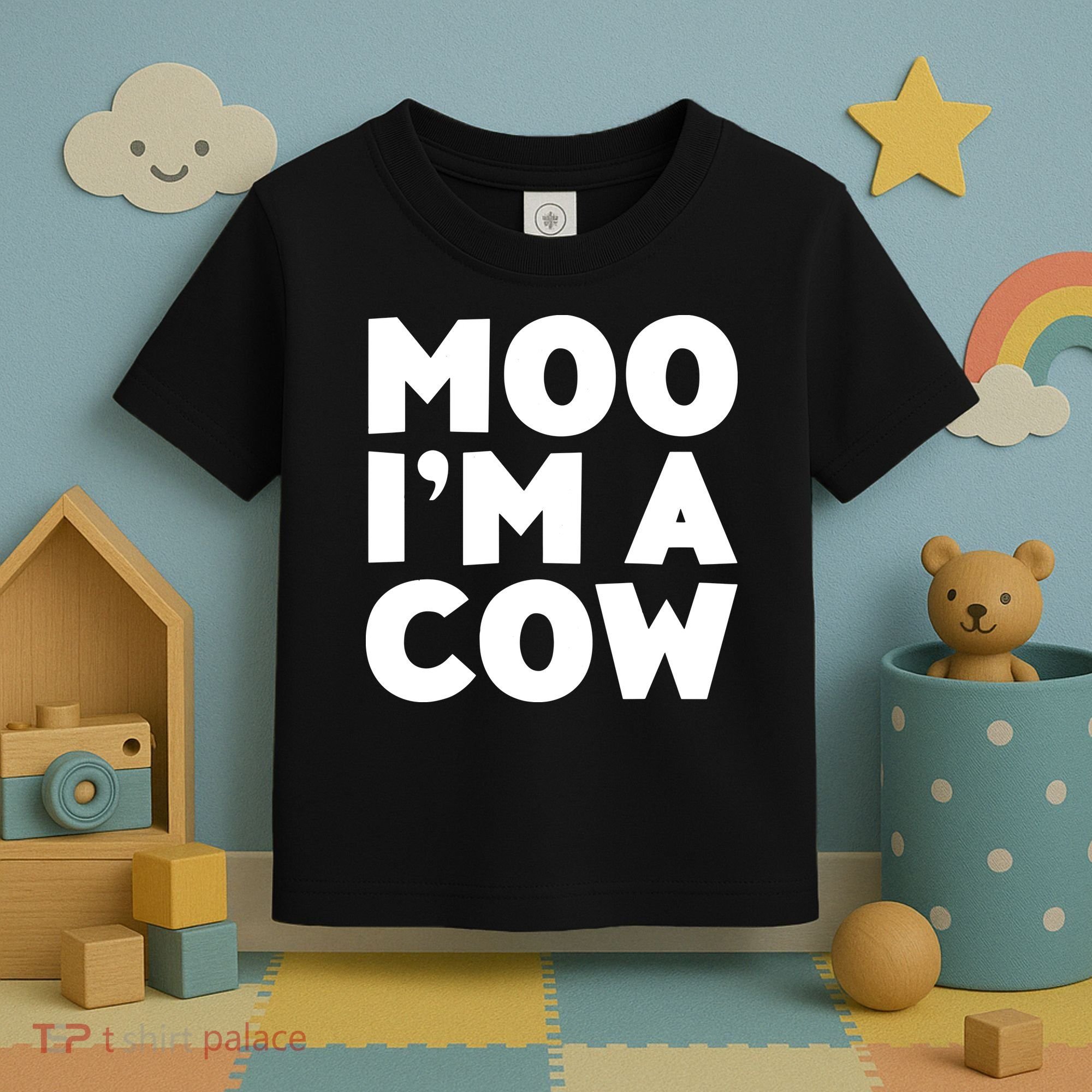 Moo Im A Cow Costume Toddler T-Shirt