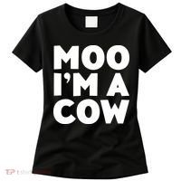 Moo Im A Cow Costume Women's T-Shirt thumb 0
