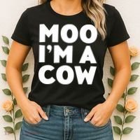Moo Im A Cow Costume Women's T-Shirt thumb 2