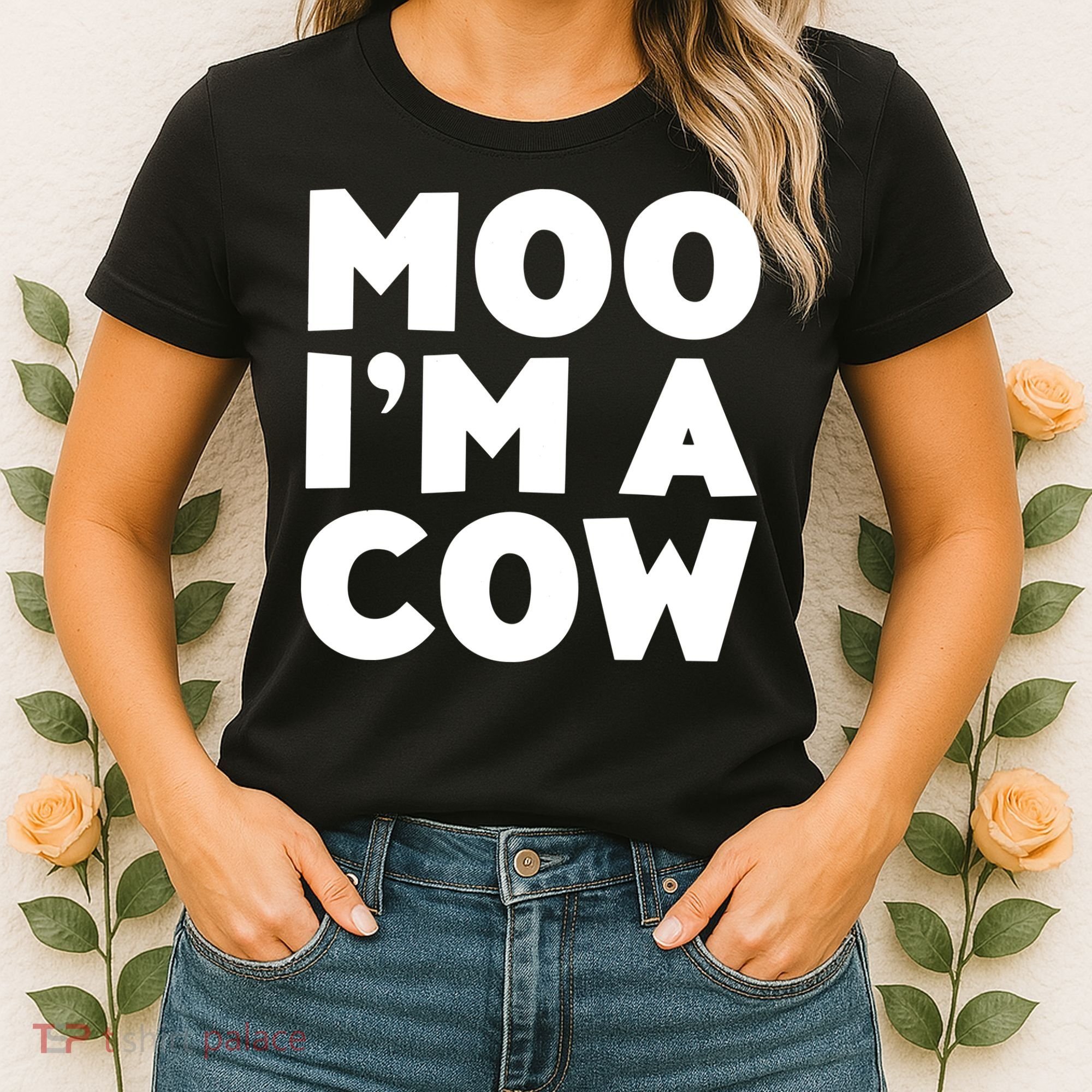 Moo Im A Cow Costume Women's T-Shirt