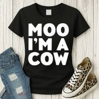 Moo Im A Cow Costume Women's T-Shirt thumb 3