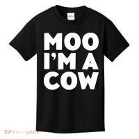 Moo Im A Cow Costume Kids T-Shirt thumb 0