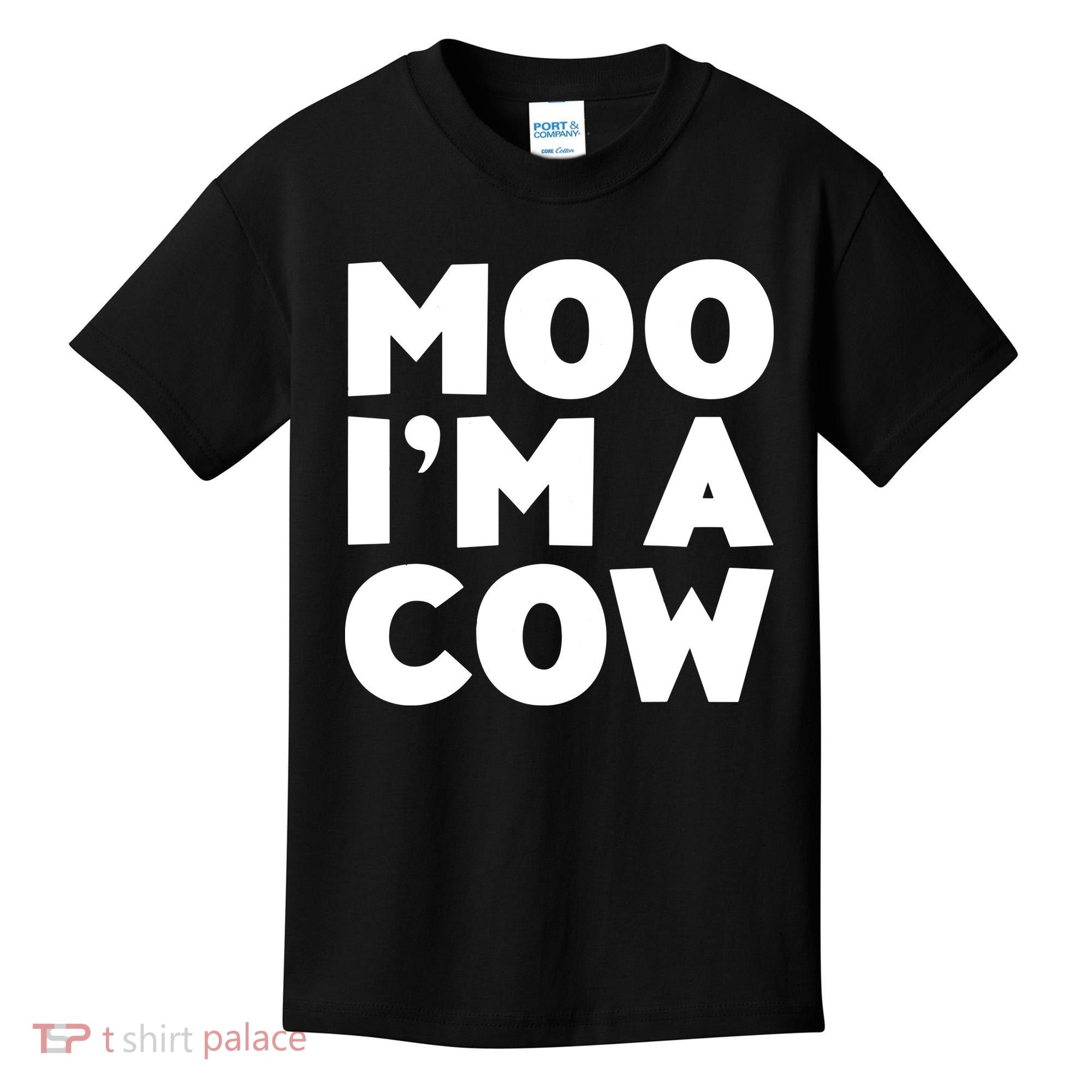 Moo Im A Cow Costume Kids T-Shirt