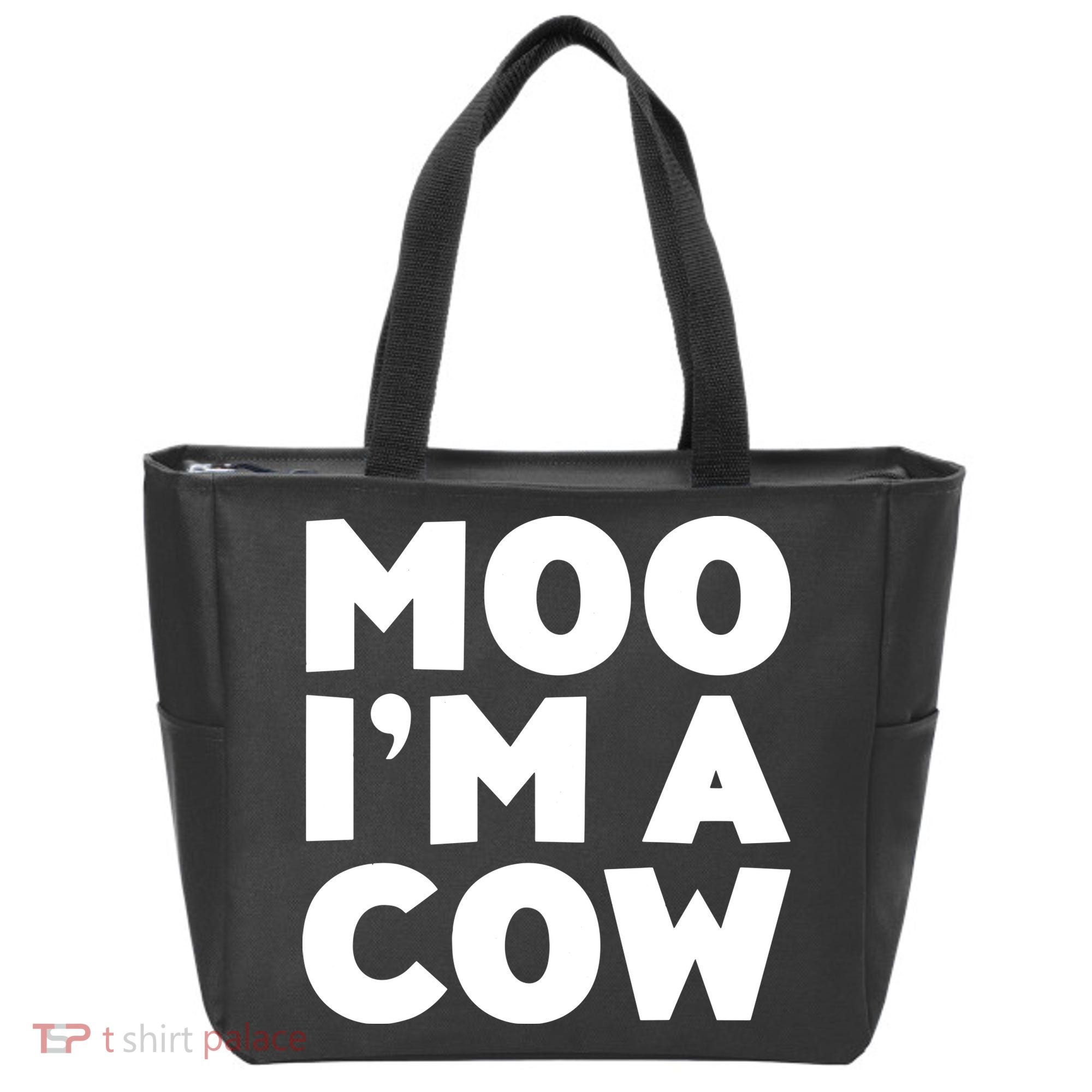 Moo Im A Cow Costume Tote Bag