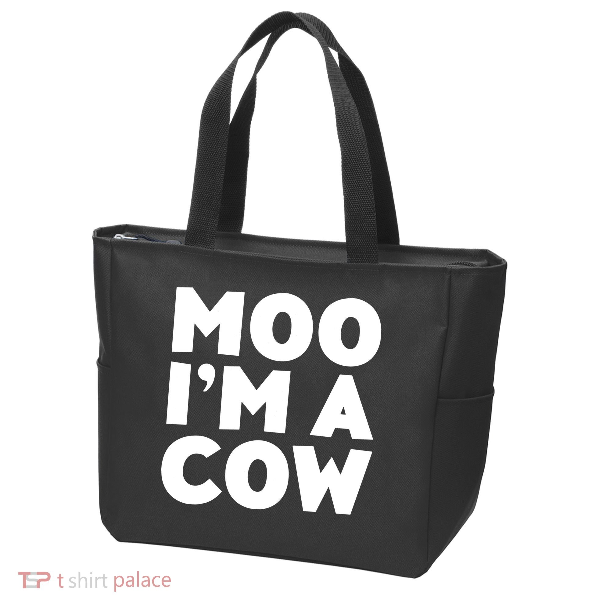 Moo Im A Cow Costume Tote Bag
