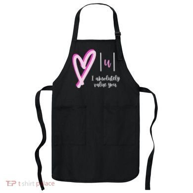 Math I Absolutely Value You Valentine's Day Math Teacher Apron