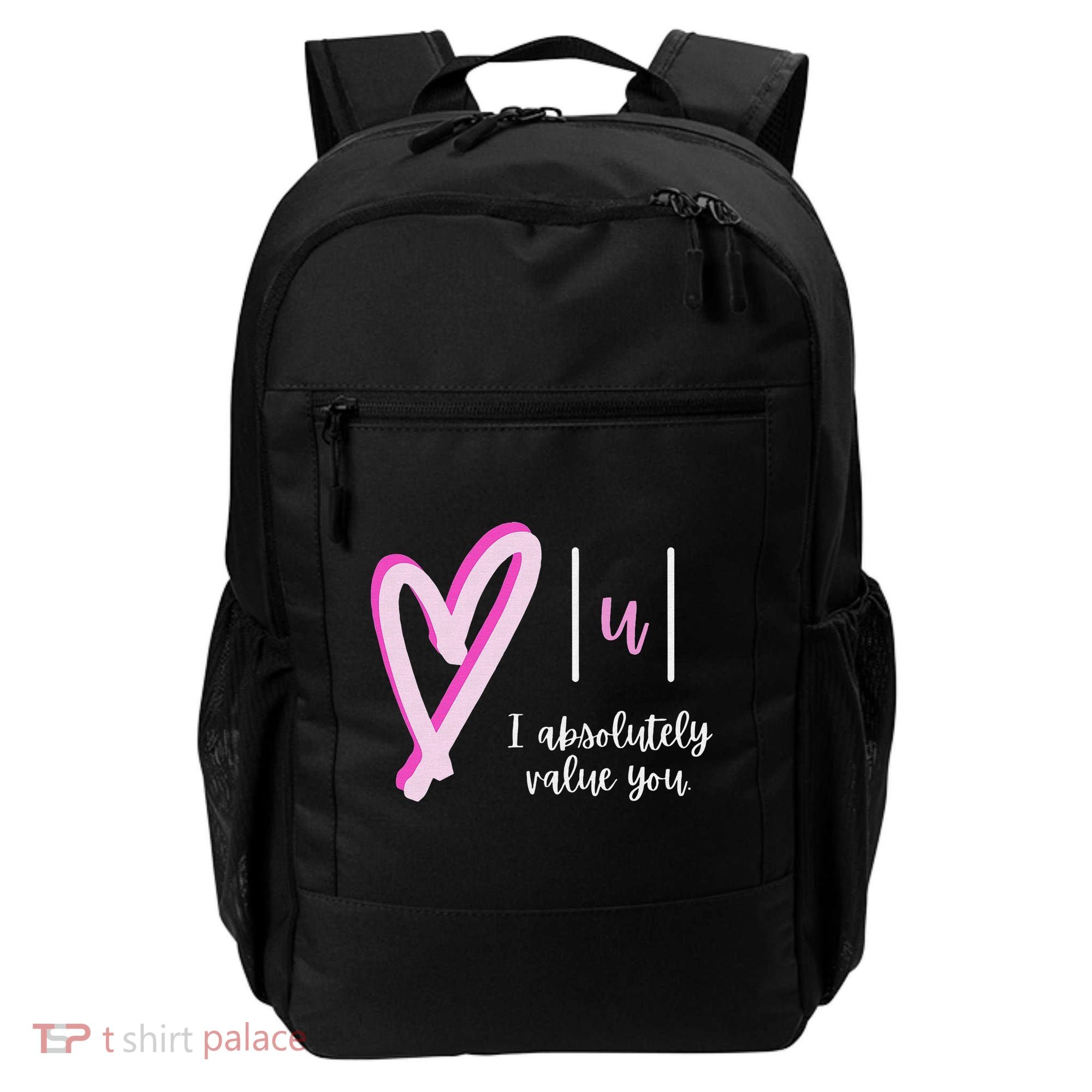 Math I Absolutely Value You Valentine's Day Math Teacher Backpack