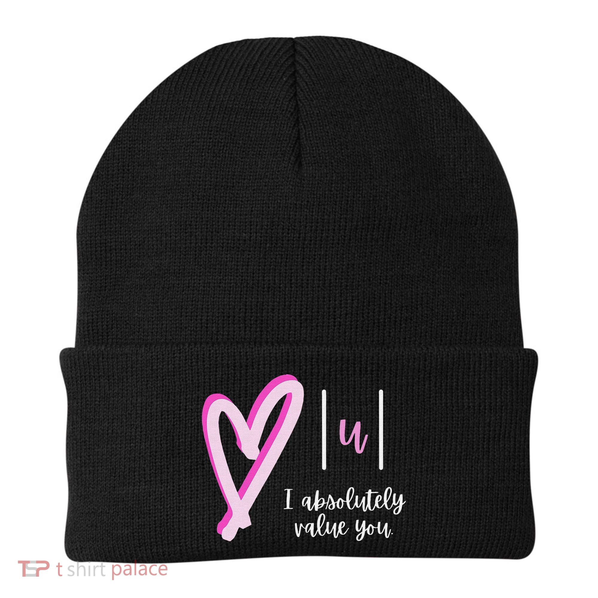 Math I Absolutely Value You Valentine's Day Math Teacher Beanie