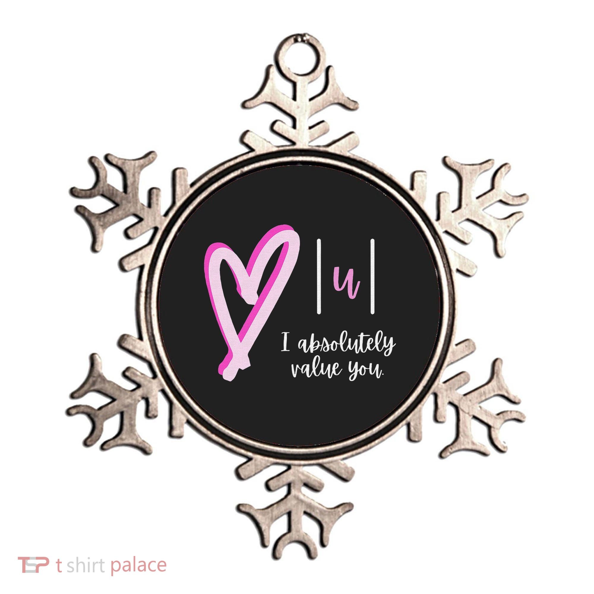 Math I Absolutely Value You Valentine's Day Math Teacher Ornament