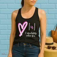 Math I Absolutely Value You Valentine's Day Math Teacher Women's Tank Top thumb 2