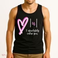 Math I Absolutely Value You Valentine's Day Math Teacher Tank Top thumb 3