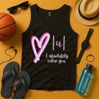 Math I Absolutely Value You Valentine's Day Math Teacher Tank Top thumb 4