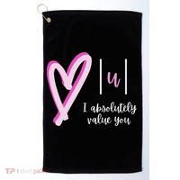 Math I Absolutely Value You Valentine's Day Math Teacher Golf Towel thumb 0