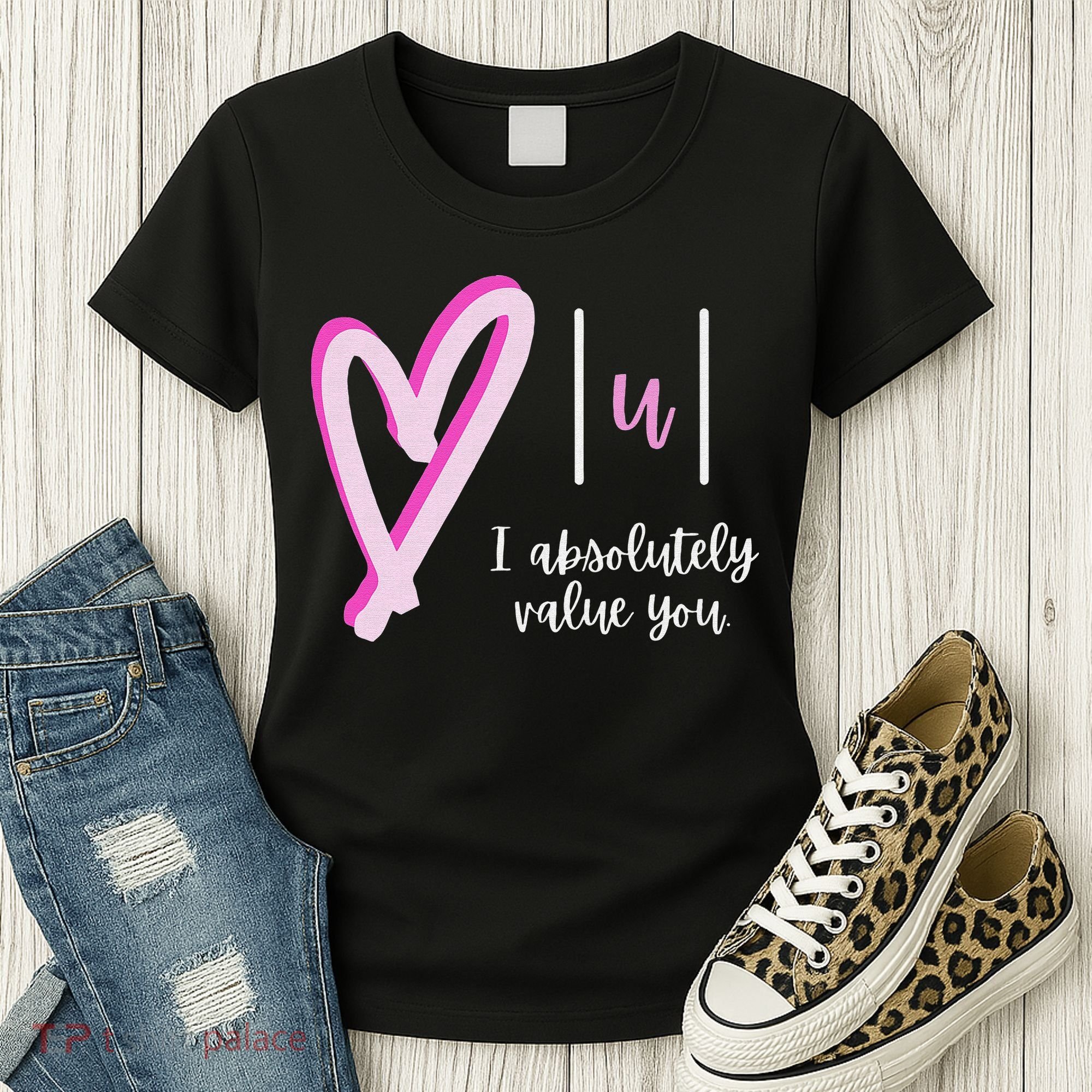 Math I Absolutely Value You Valentine's Day Math Teacher Women's T-Shirt