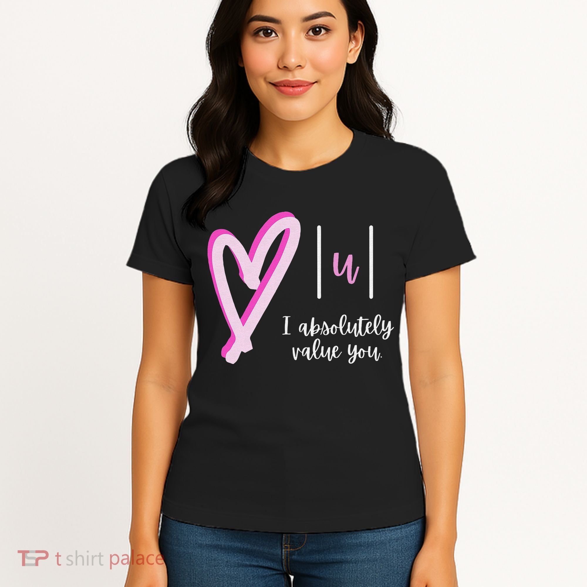 Math I Absolutely Value You Valentine's Day Math Teacher Women's T-Shirt