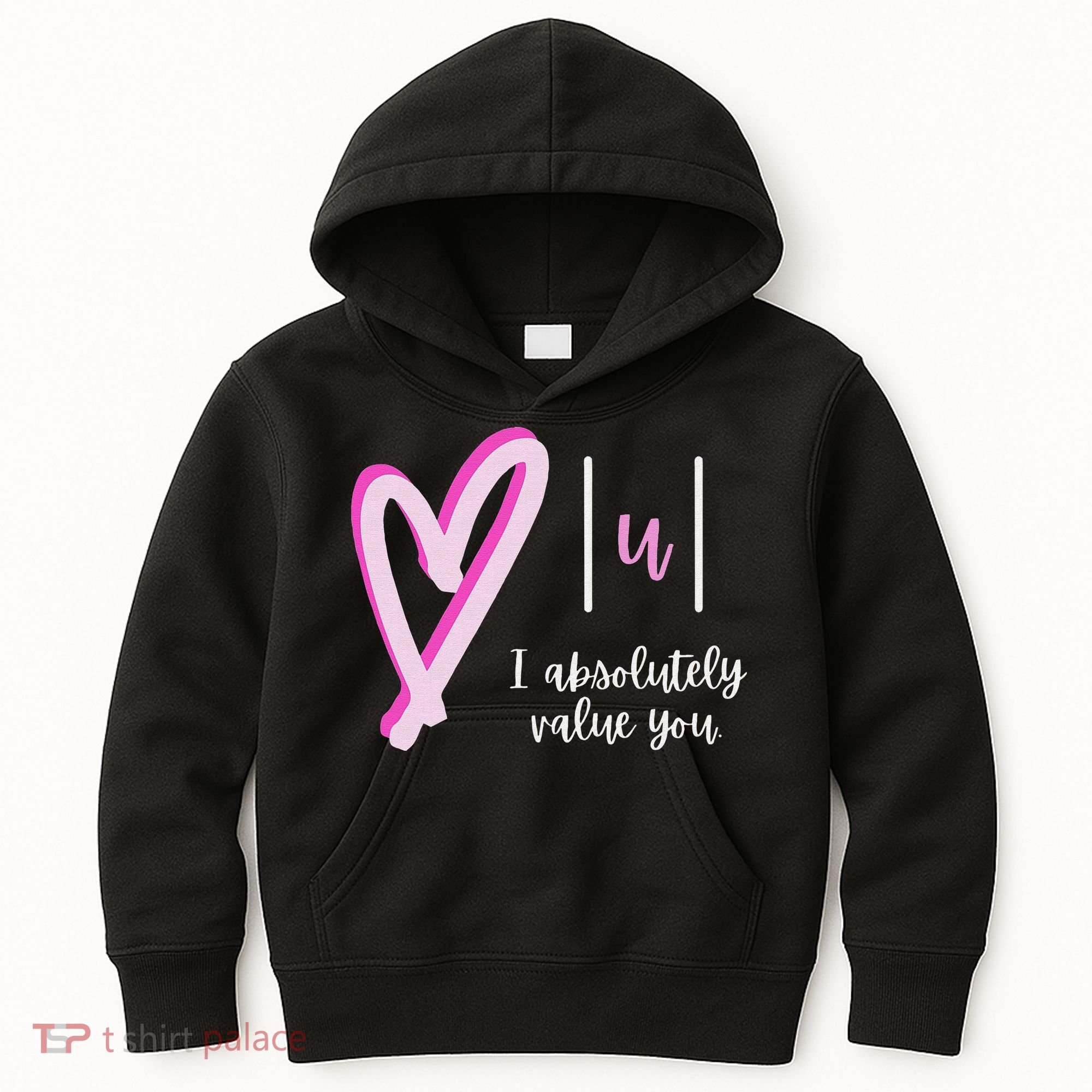 Math I Absolutely Value You Valentine's Day Math Teacher Kids Hoodie