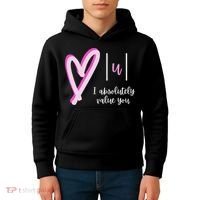 Math I Absolutely Value You Valentine's Day Math Teacher Kids Hoodie thumb 4