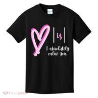 Math I Absolutely Value You Valentine's Day Math Teacher Kids T-Shirt thumb 0