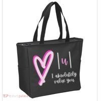 Math I Absolutely Value You Valentine's Day Math Teacher Tote Bag thumb 2