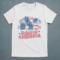 Made In America Usa Flag Eagle 4th Of July Patriotic Freedom T-Shirt thumb 5