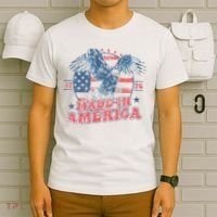 Made In America Usa Flag Eagle 4th Of July Patriotic Freedom T-Shirt thumb 6