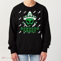 Martian Illegal Alien Mexican Area51 Funny Halloween Gift Women's Sweatshirt thumb 0