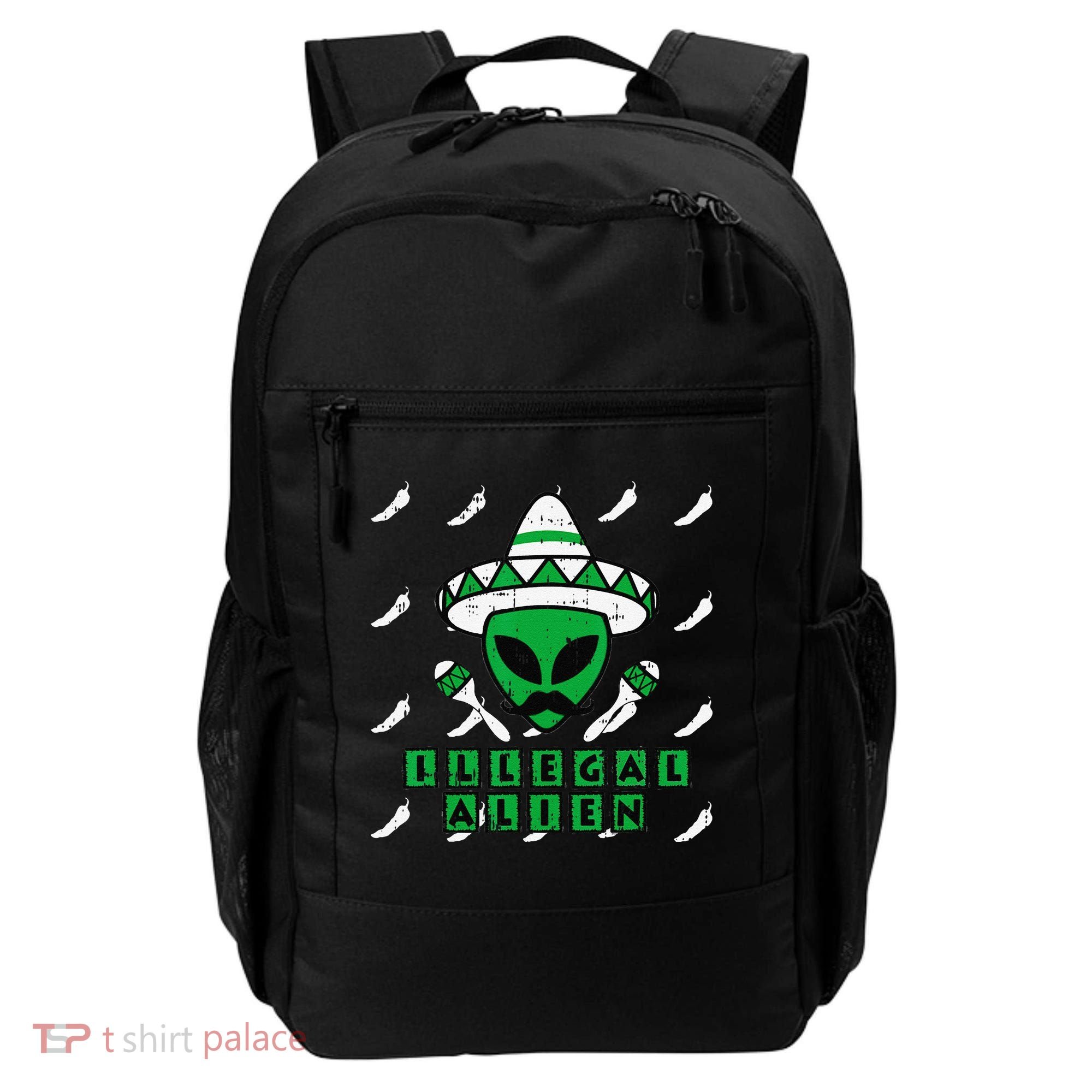 Martian Illegal Alien Mexican Area51 Funny Halloween Gift Backpack