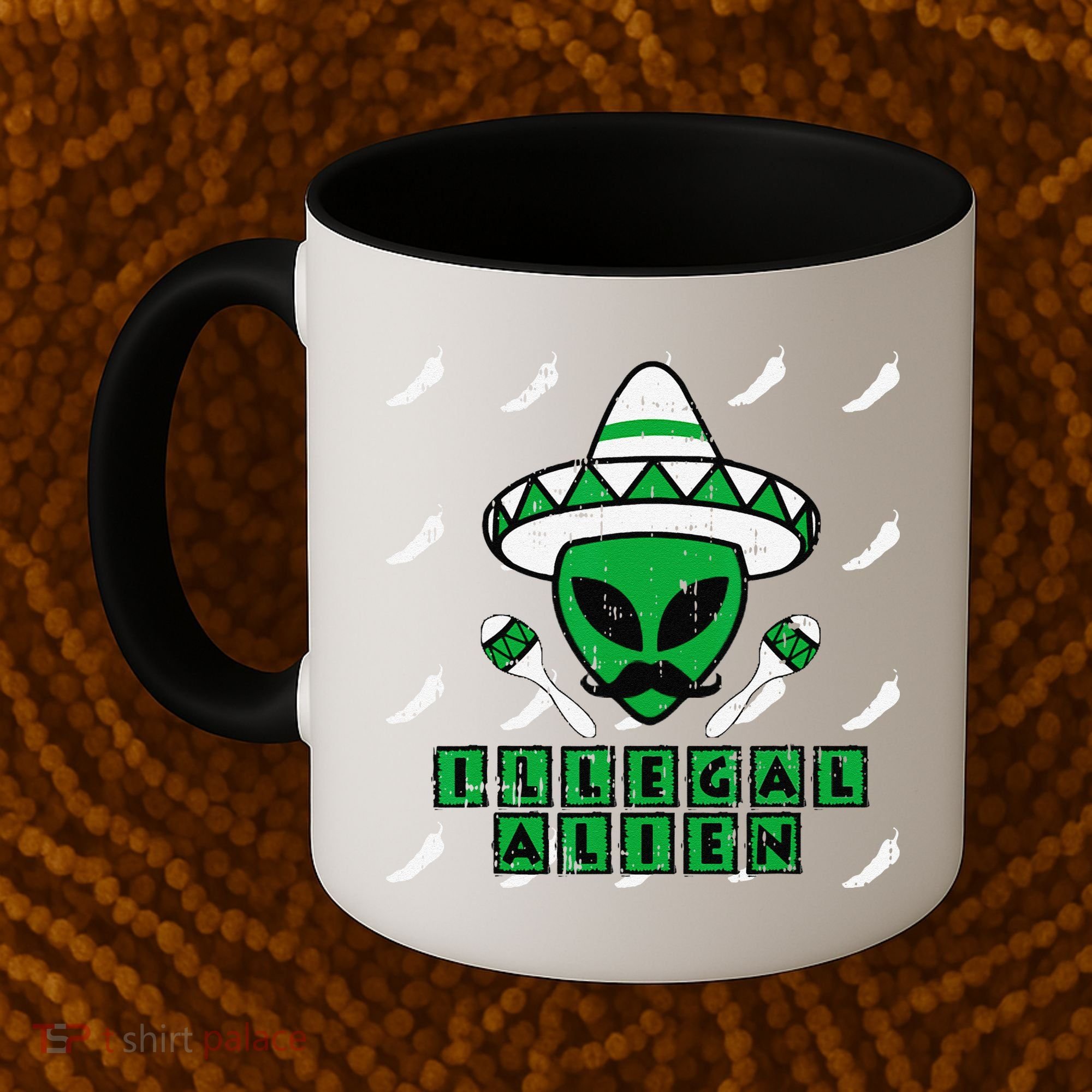 Martian Illegal Alien Mexican Area51 Funny Halloween Gift Coffee Mug