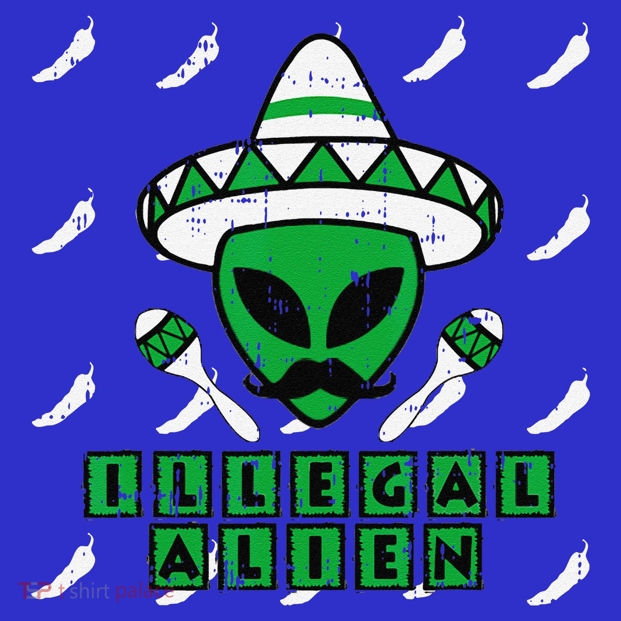 Martian Illegal Alien Mexican Area51 Funny Halloween Gift Sweatshirt