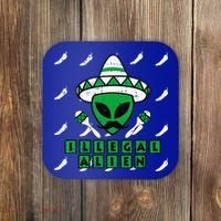 Martian Illegal Alien Mexican Area51 Funny Halloween Gift Coaster thumb 0