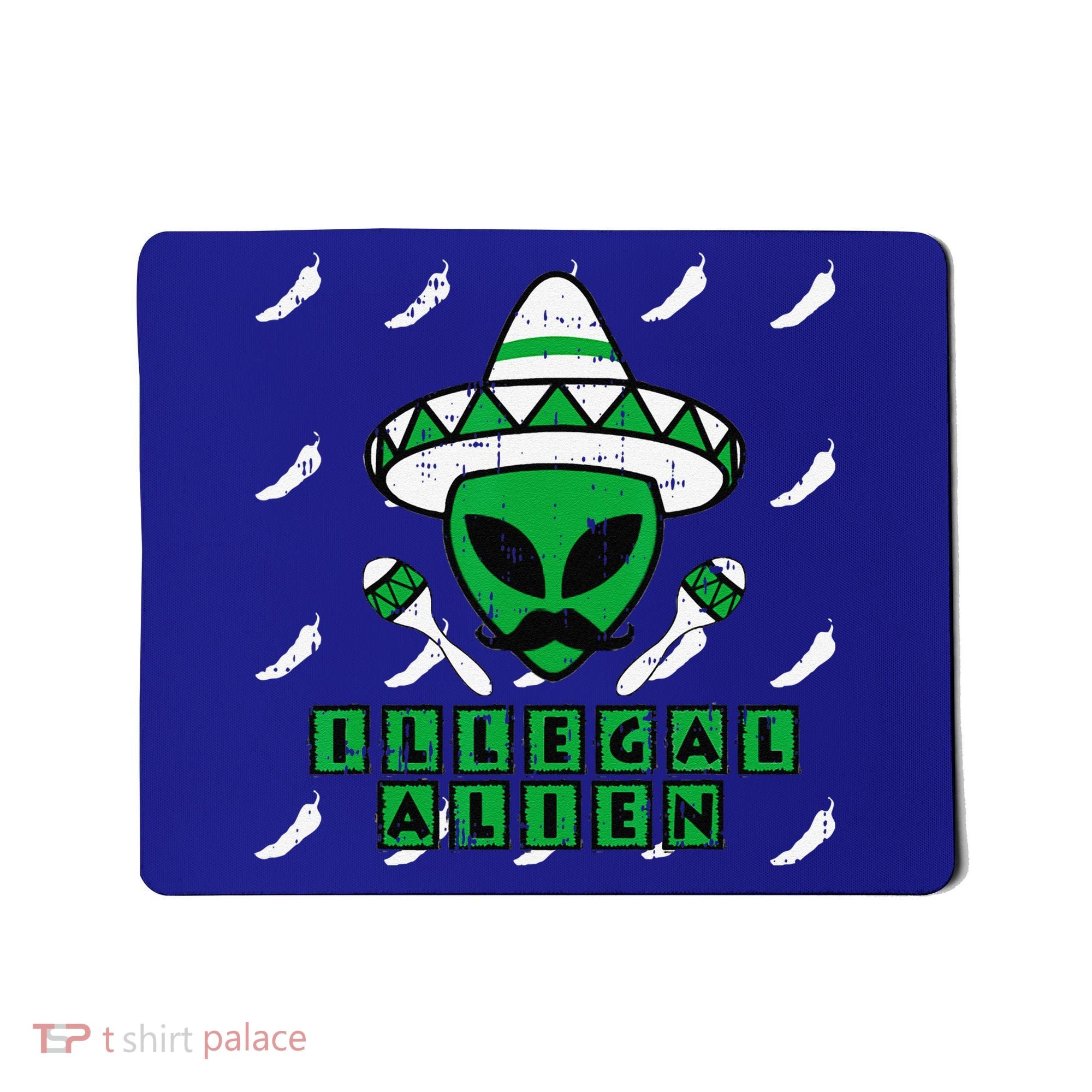 Martian Illegal Alien Mexican Area51 Funny Halloween Gift Mousepad