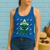 Martian Illegal Alien Mexican Area51 Funny Halloween Gift Women's Tank Top thumb 2
