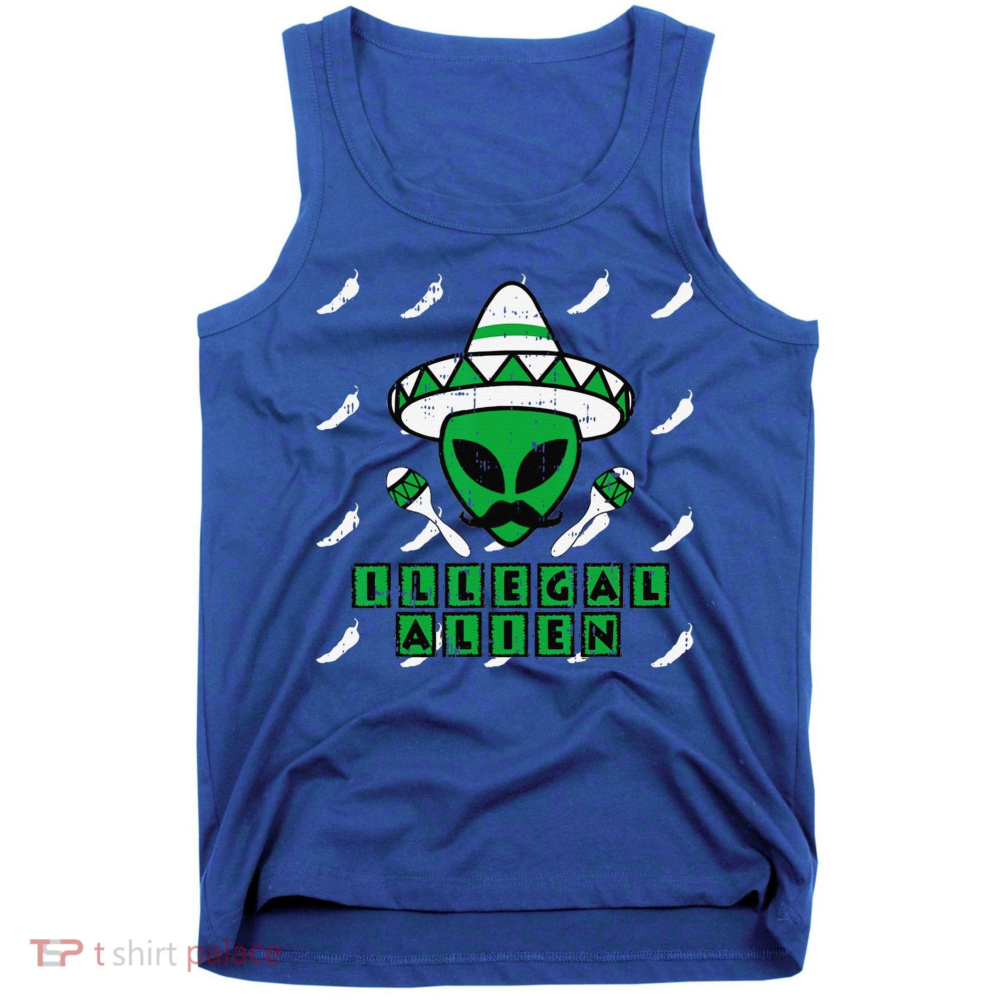 Martian Illegal Alien Mexican Area51 Funny Halloween Gift Tank Top