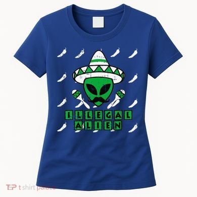 Martian Illegal Alien Mexican Area51 Funny Halloween Gift Women's T-Shirt