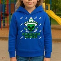 Martian Illegal Alien Mexican Area51 Funny Halloween Gift Kids Hoodie thumb 3