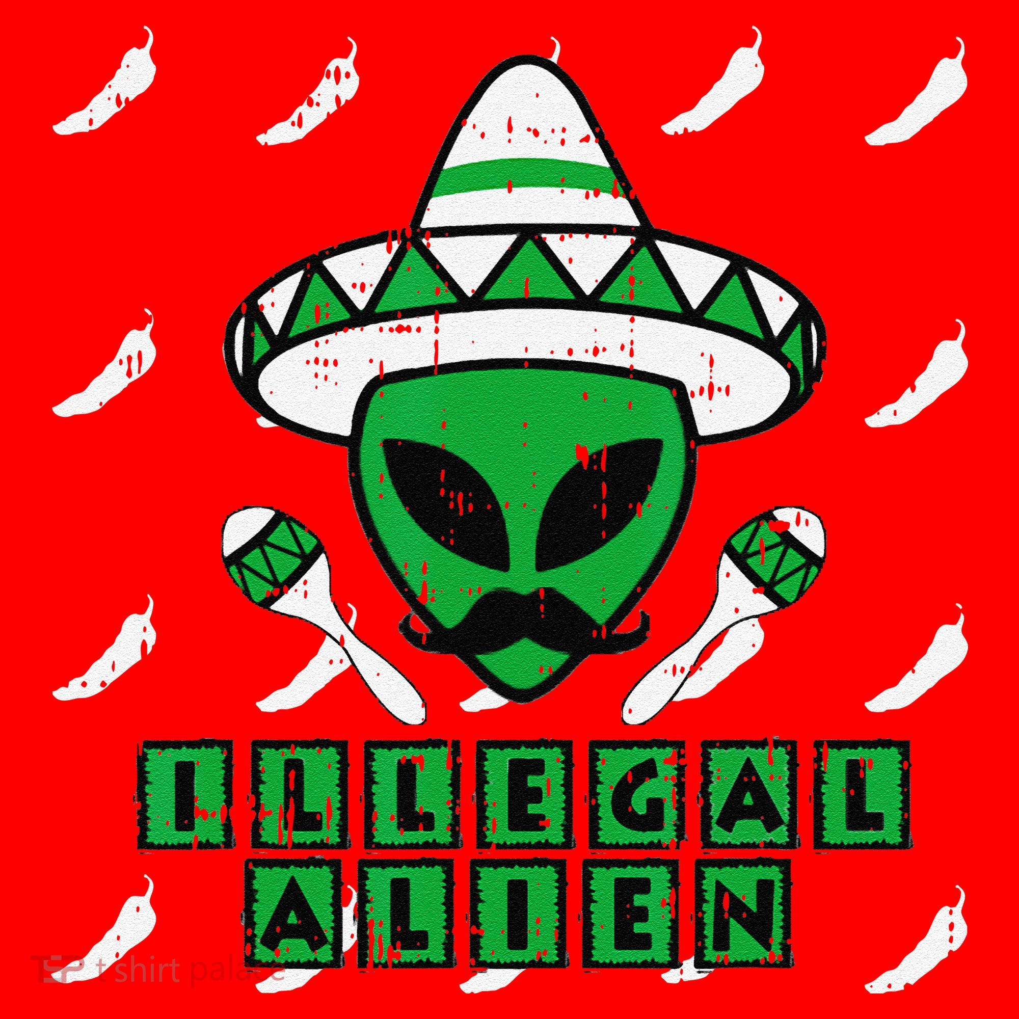 Martian Illegal Alien Mexican Area51 Funny Halloween Gift Santa Hat