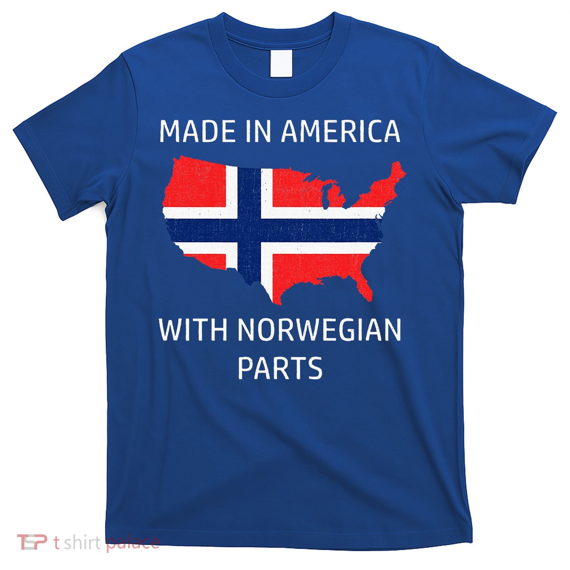 Made In America With Norwegian Parts Norway And Usa T-Shirt