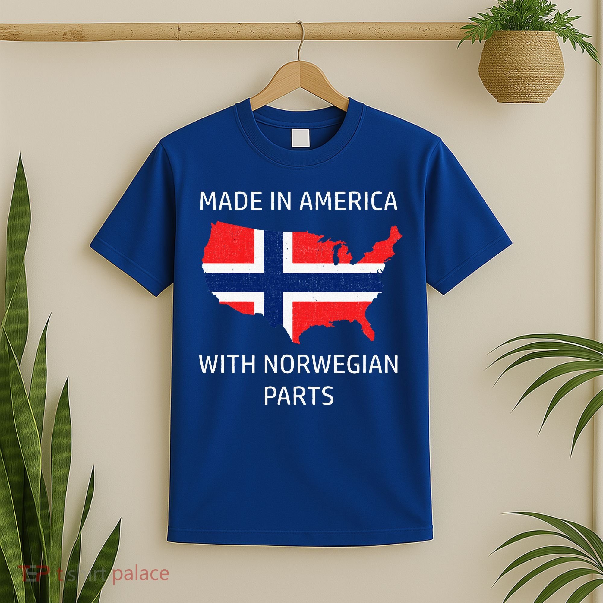 Made In America With Norwegian Parts Norway And Usa T-Shirt