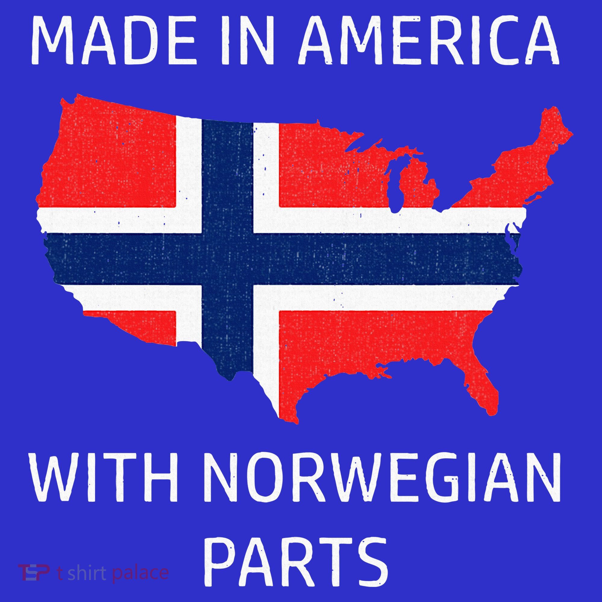 Made In America With Norwegian Parts Norway And Usa T-Shirt